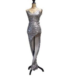 Windsor - Sequin Mini Plunge Dress